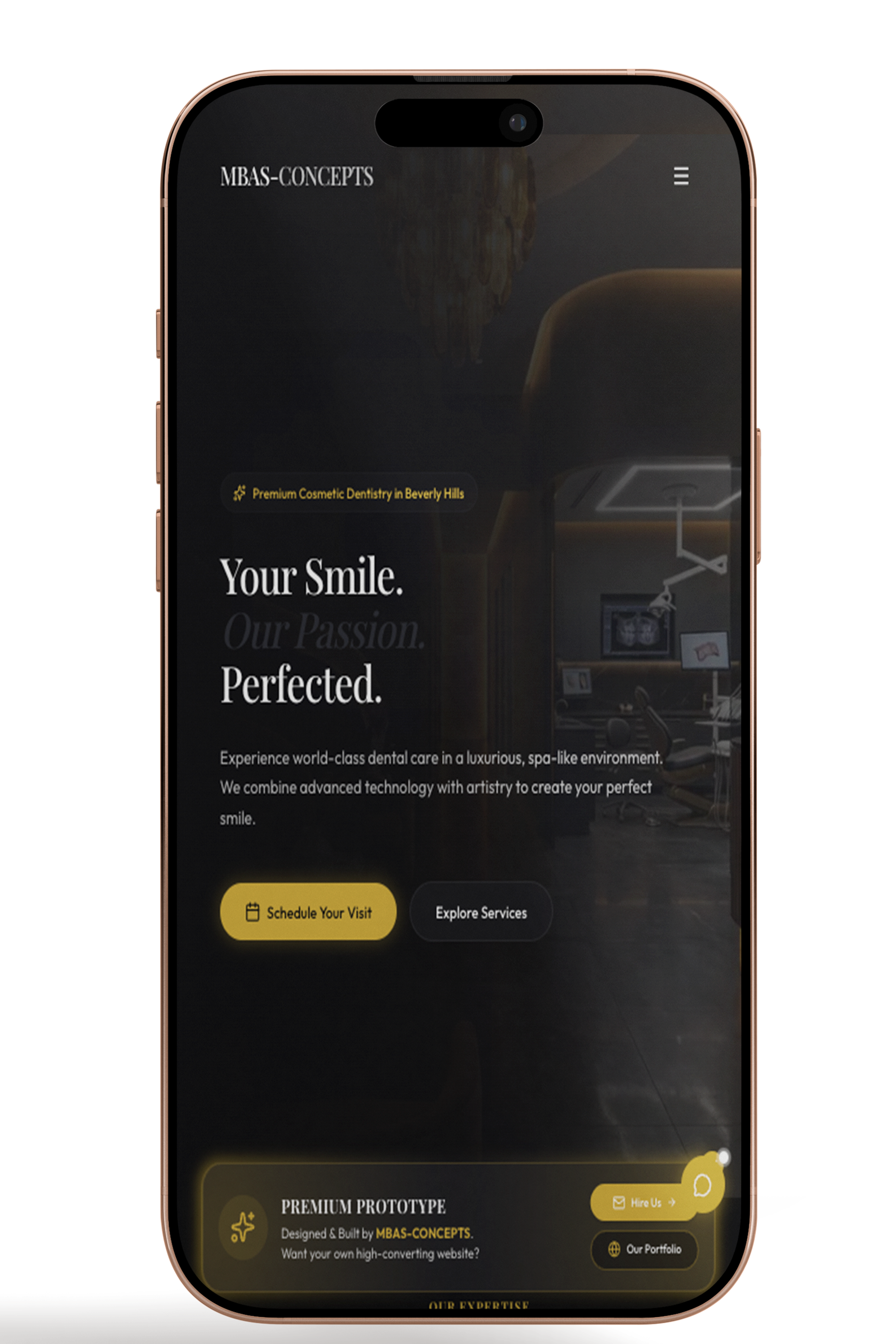 MBAS Concepts Dental phone preview